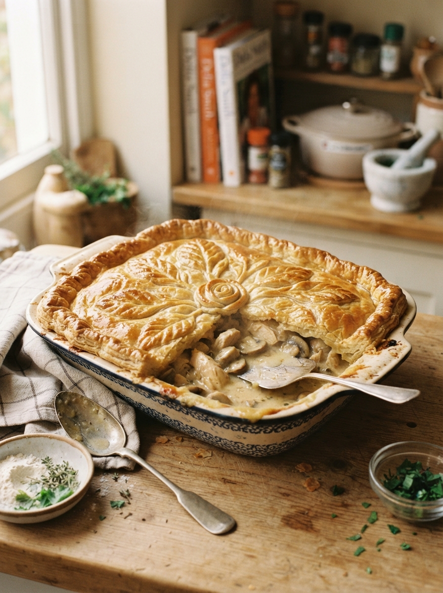 Delia Smith Chicken and Mushroom Pie Recipe