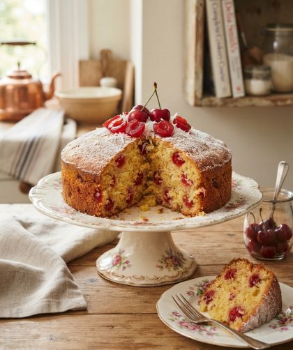 Delia Smith Cherry and Coconut Cake Recipe