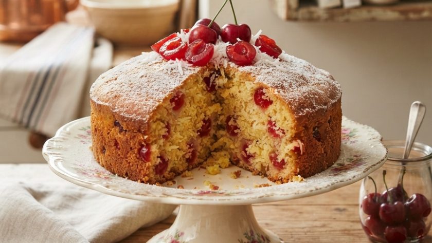 Delia Smith Cherry and Coconut Cake Recipe 1 Delia Smith Cherry and Coconut Cake Recipe