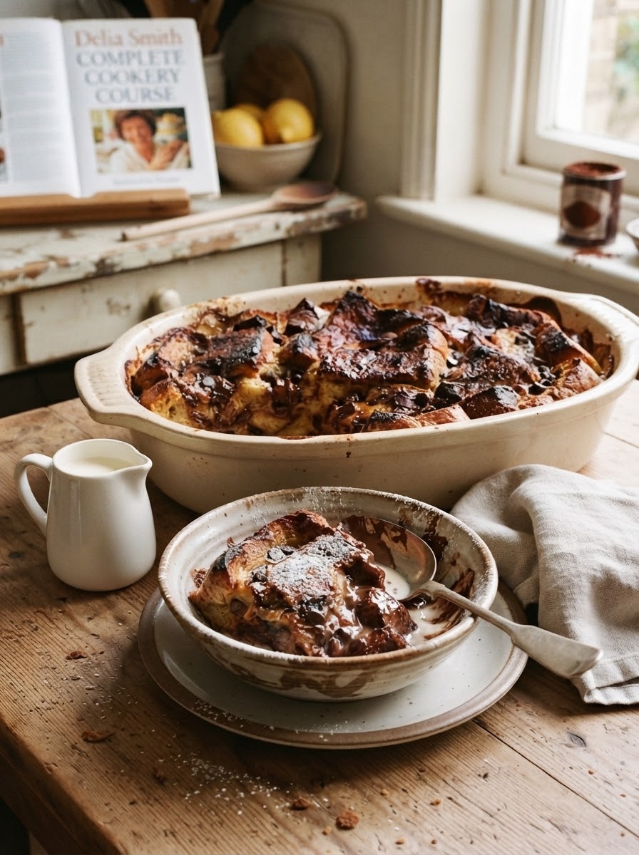 Delia Smith Chocolate Bread and Butter Pudding Recipe