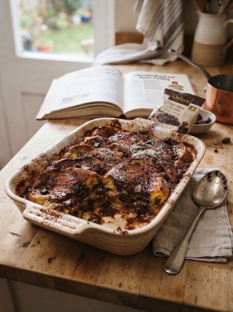 Delia Smith Chocolate Bread and Butter Pudding Recipe